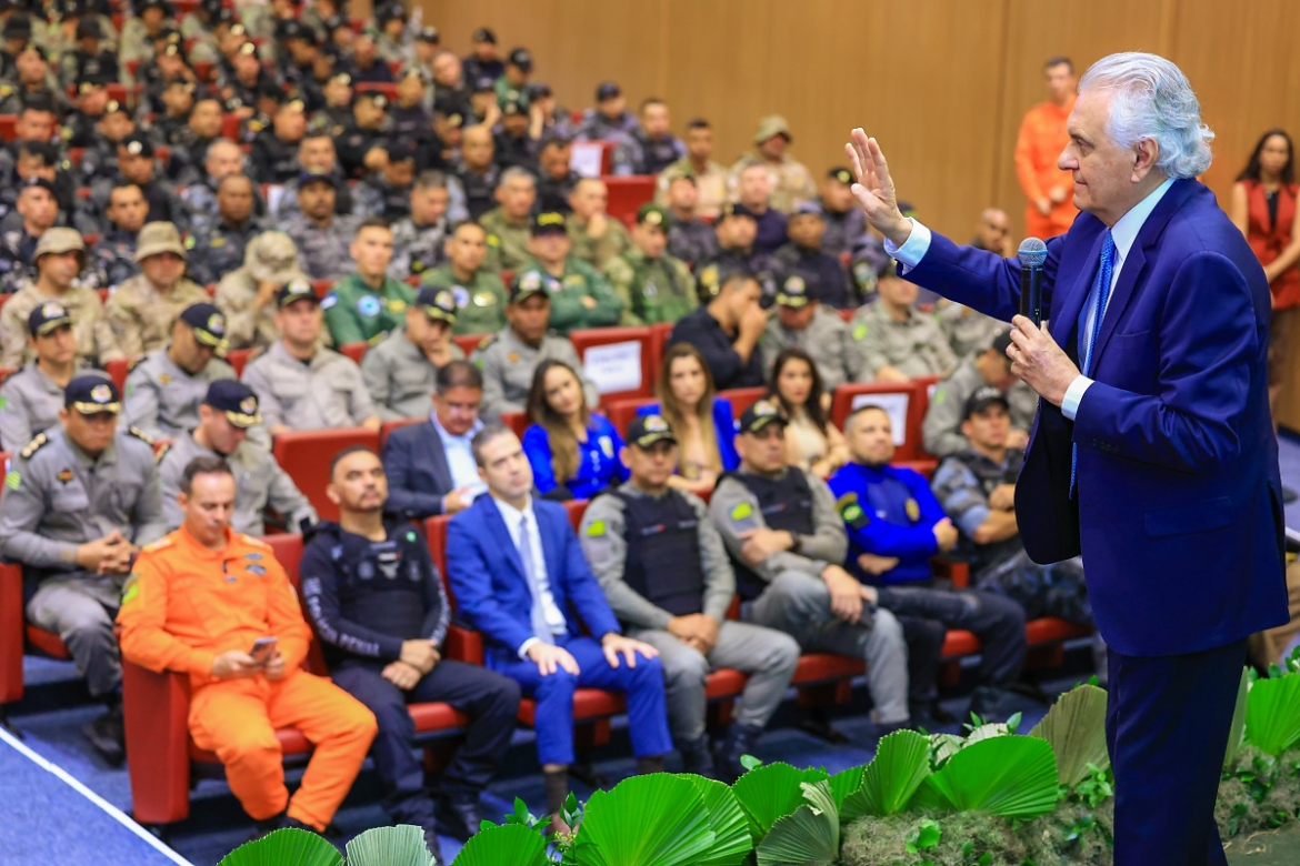 Caiado recebe forças policiais de 21 estados e afirma que "Estado do crime não pode existir" | G5News