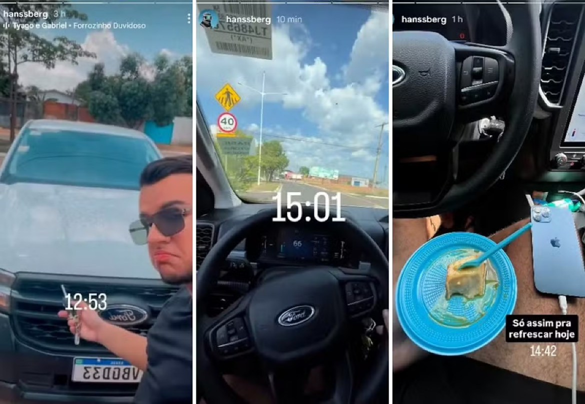 Filho de servidora pública é flagrado "ostentando" com caminhonete de luxo do governo | G5News