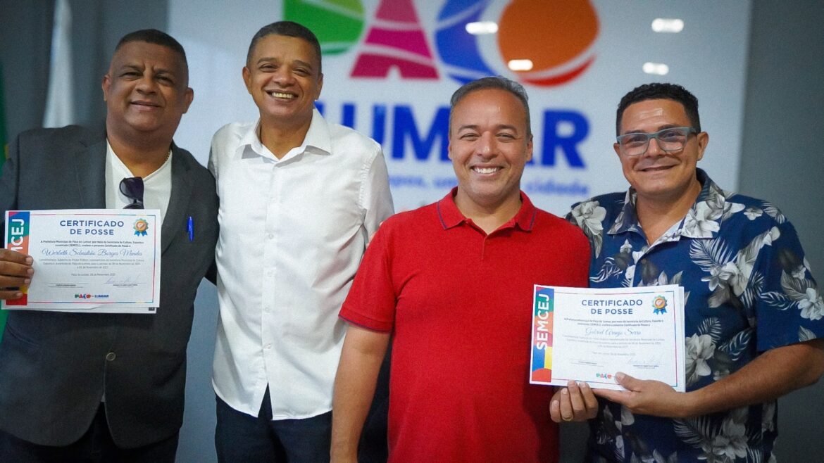 Novos conselheiros de cultura tomam posse em Paço do Lumiar