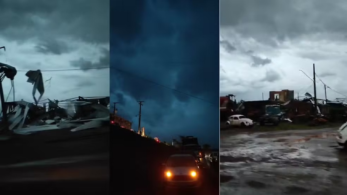Tornado com ventos de 250 km/h devasta cidades do Paraná e deixa cinco mortos; veja vídeo | G5News