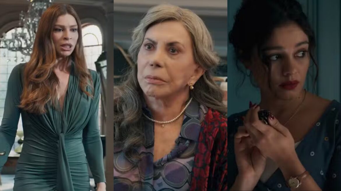 Arminda (Grazi Massafera), Josefa (Arlete Salles) e Gerluce (Sophie Charlotte) de Três Graças