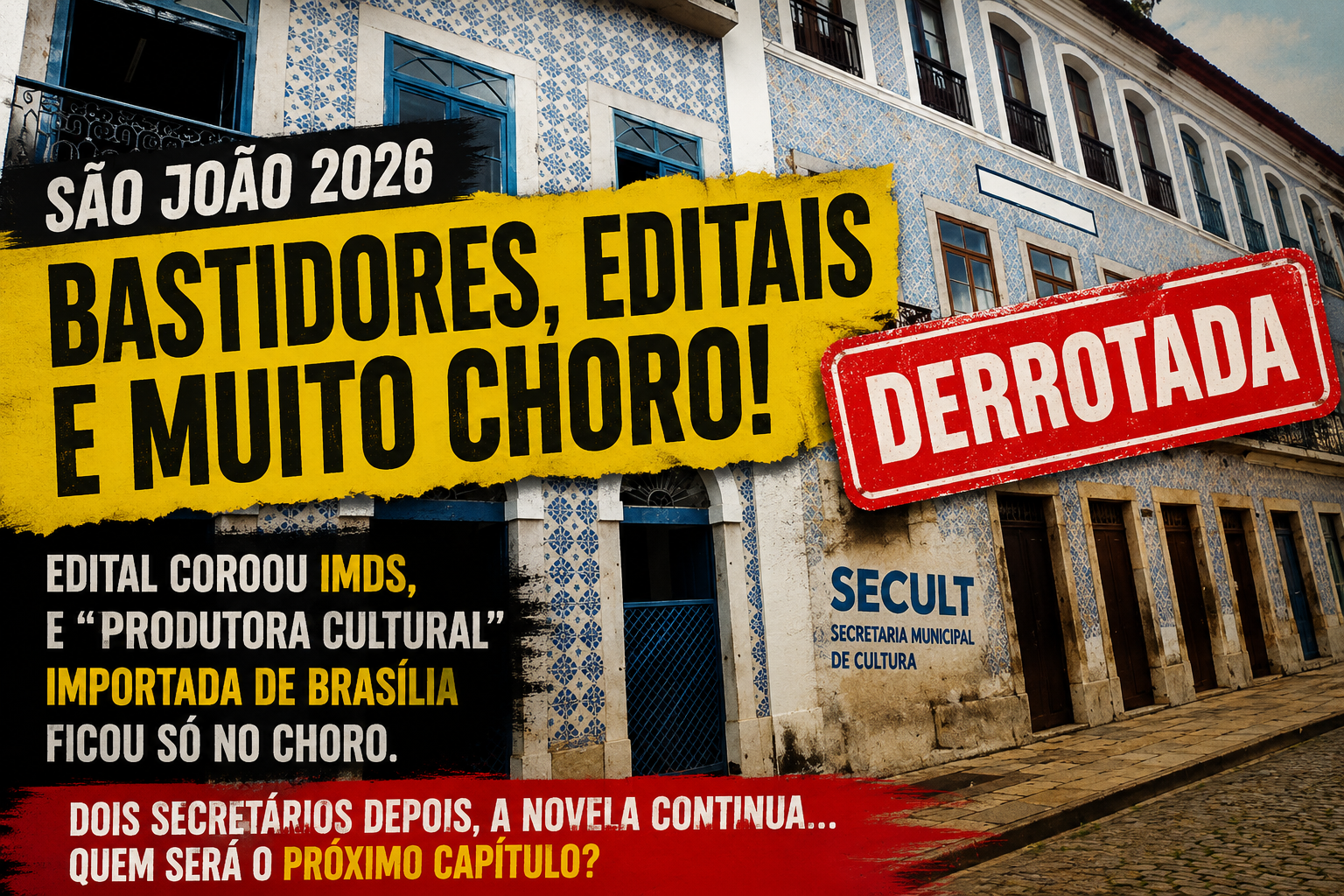 DOIS SECRETÁRIOS DEPOIS, O NOME DA MESMA “PRODUTORA CULTURAL” VOLTA A ASSOMBRAR A CULTURA DE SÃO LUÍS