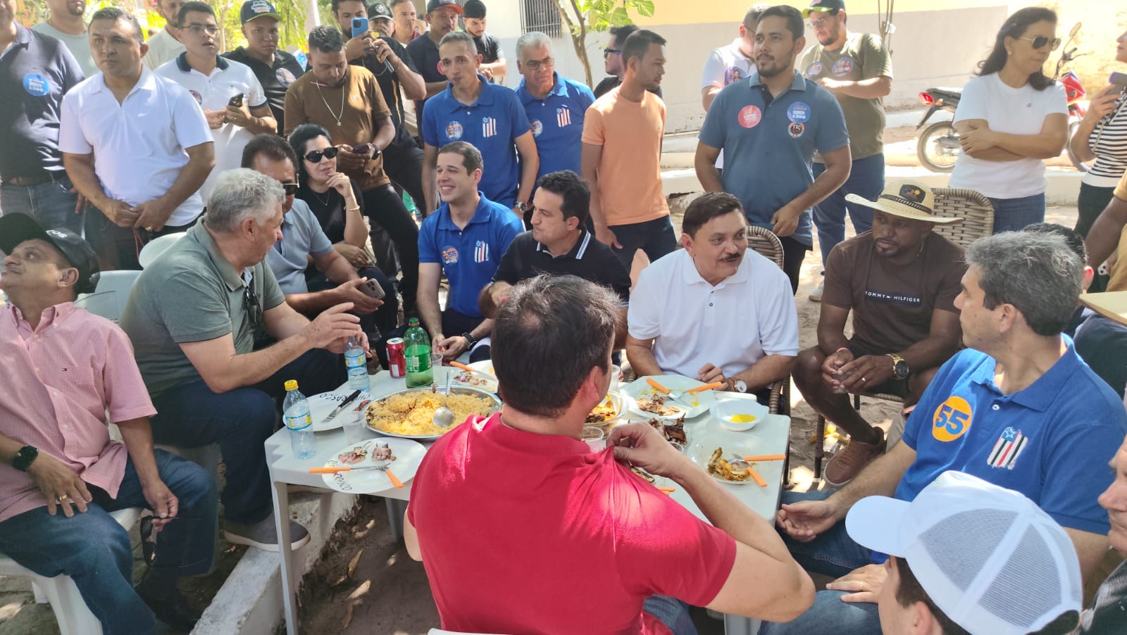 Um dia após declarar apoio, Rubão recebe Braide em Matões e mostra força política