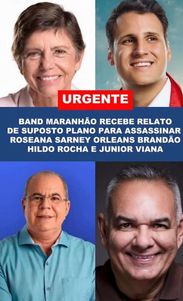URGENTE! Campanha de Orleans reage a suposto plano de assassinato contra ele e outros candidatos no Maranhão