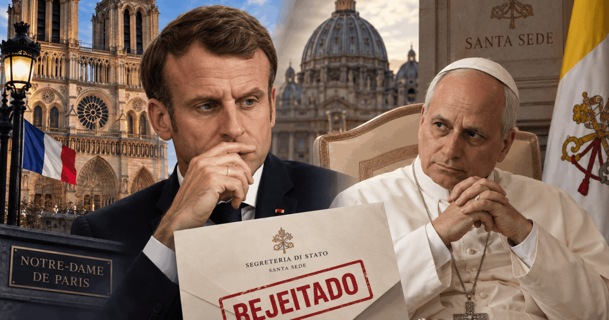 Vaticano rejeita pedido de Macron para encontro em Paris