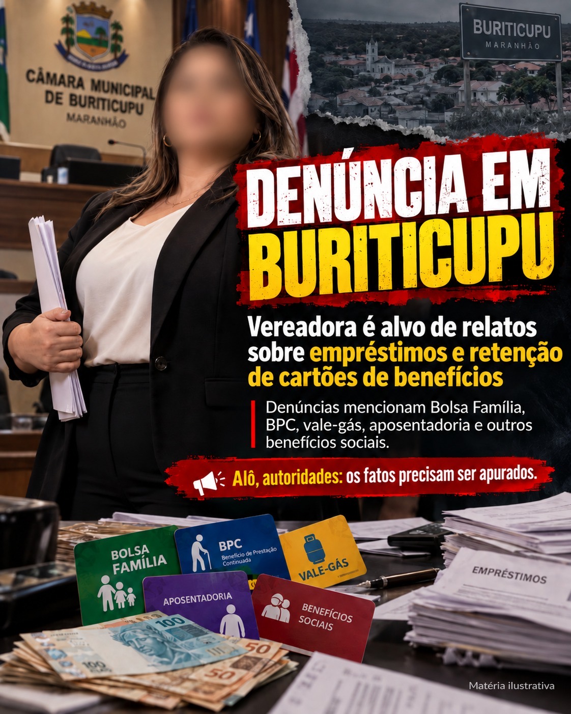 ESCÂNDALO EM BURITICUPU: Vereadora na mira de esquema de agiotagem e retenção de cartões do Bolsa Família!