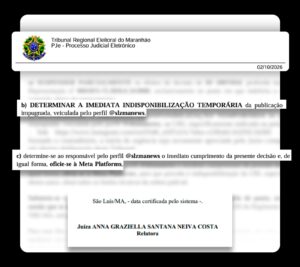 TRE-MA manda retirar fake new publicada no Instagram contra Weverton