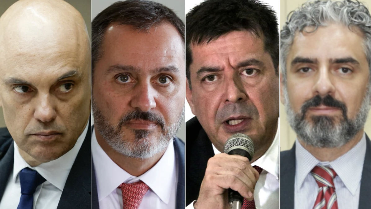 Moraes recebe Andrei e outros chefes da PF no Supremo