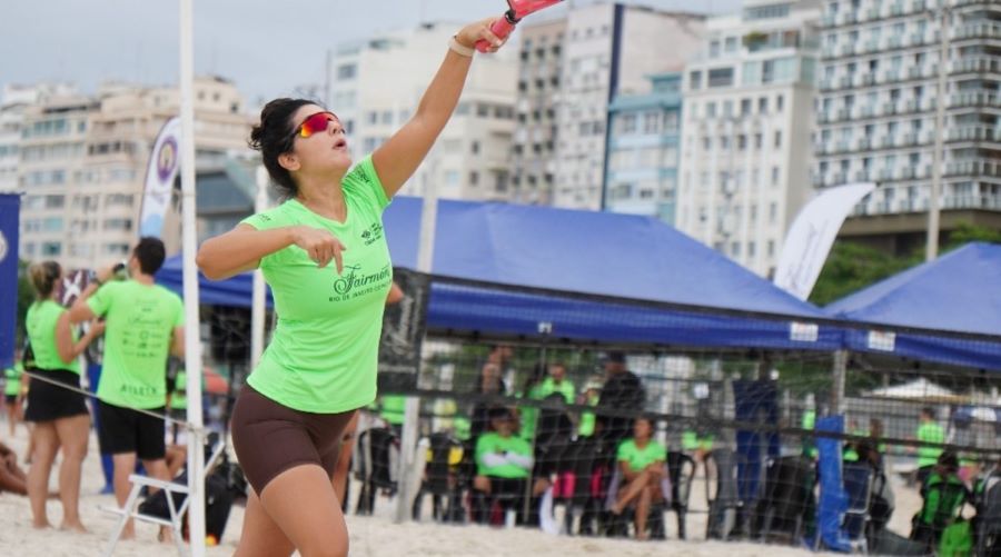 Penúltima etapa de circuito de beach tennis começa domingo em Copacabana