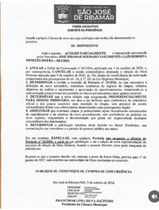 Eleição para a Presidência da Câmara de São José de Ribamar é Suspensa Após Manobra Política