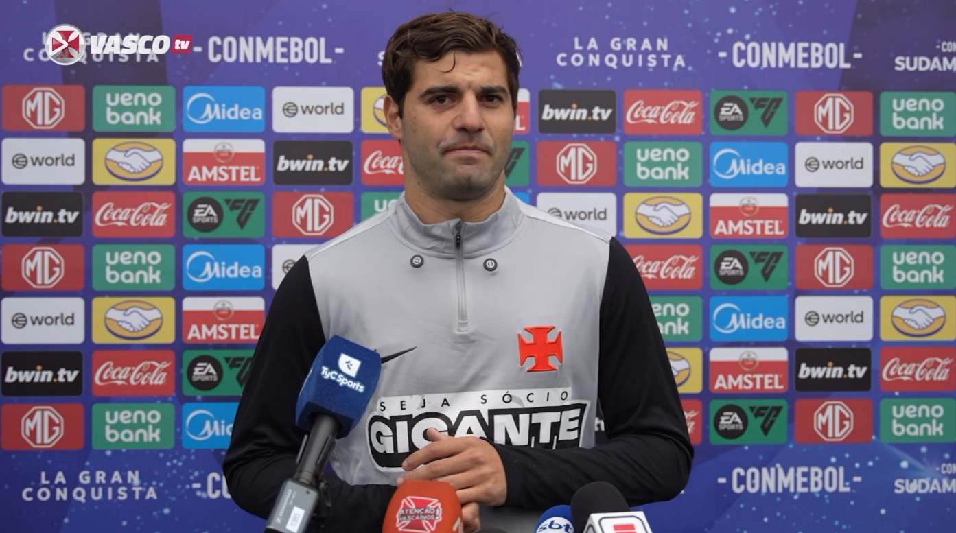 Santiago Sosa concedeu entrevista para a VascoTV; vídeo