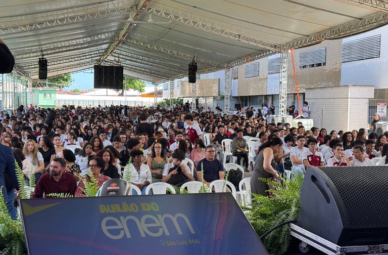 Ministério da Educação promove aulão do Enem para estudantes na Bahia e no Maranhão