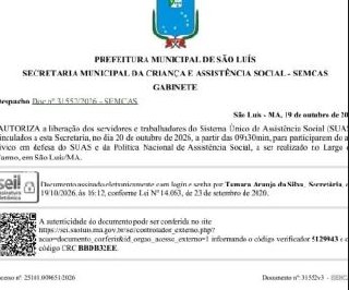 Despacho 31552/2026 da SEMCAS