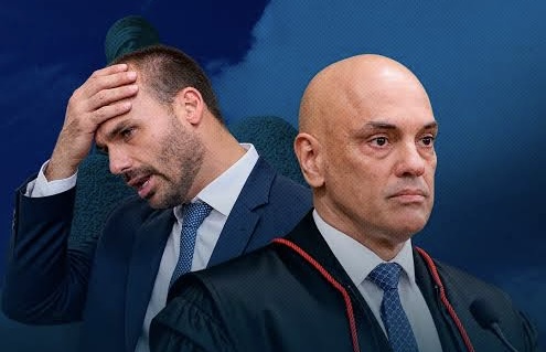 Eduardo Bolsonaro: Moraes manda prender e cancela passaportes Eduardo Bolsonaro: Moraes manda prender e cancela passaportes